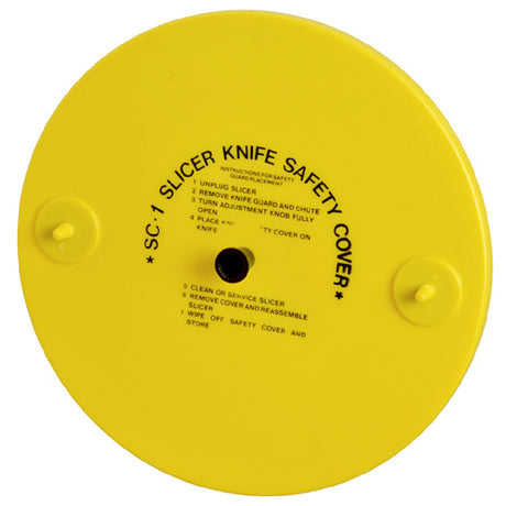 Franklin Machine Products 133-1843 Slicer Safety Cover For 10" Blade Yellow Plastic