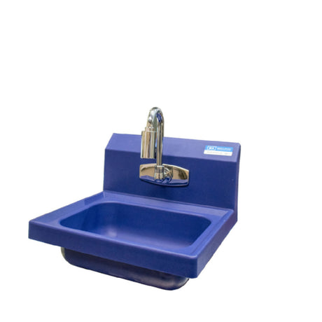 BK Resources APHS-W1410-1SFA Ion™ Blue Antimicrobial Hand Sink 14" Wide X 10" Front-to-back X 5" Deep Bowl