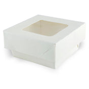 PacknWood 210KRAYWH85 - Kray Take Out Box, 7 Oz., Base: 2.8" X 2.8" X 1.6"