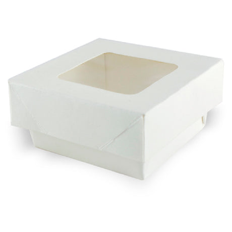 PacknWood 210KRAYWH85 - Kray Take Out Box, 7 Oz., Base: 2.8" X 2.8" X 1.6"