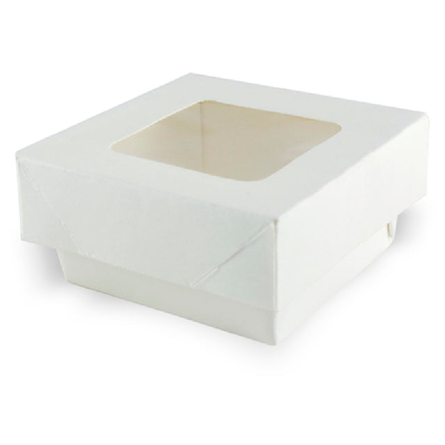PacknWood 210KRAYWH85 - Kray Take Out Box, 7 Oz., Base: 2.8" X 2.8" X 1.6"
