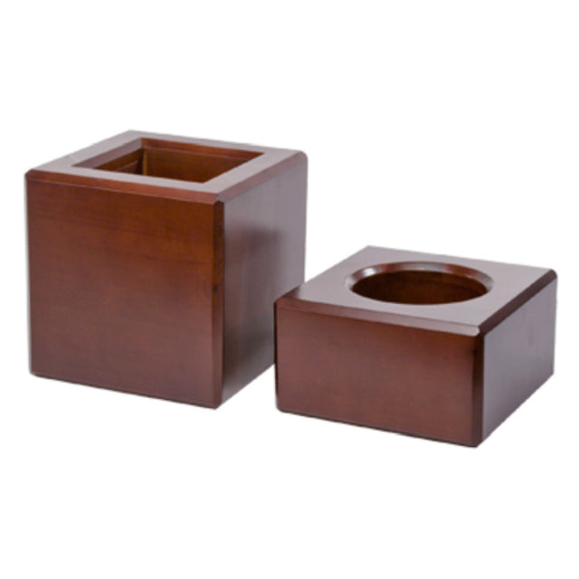 1880 Hospitality WISET Oneida® Wooden "I" Riser Set 2 Piece (1) Small 9"L X 9"W X 5"H