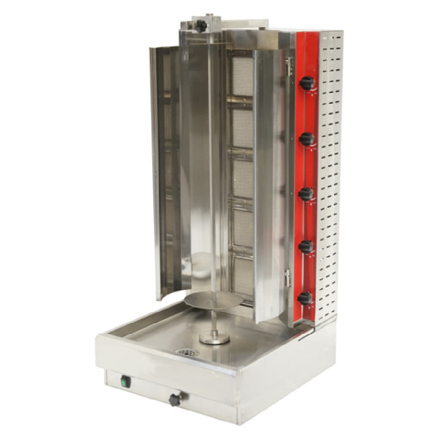 Uniworld VBR-5BFE - Vertical Broiler (Gyro), Natural Gas, Adjustable Burner Panel With Flaps