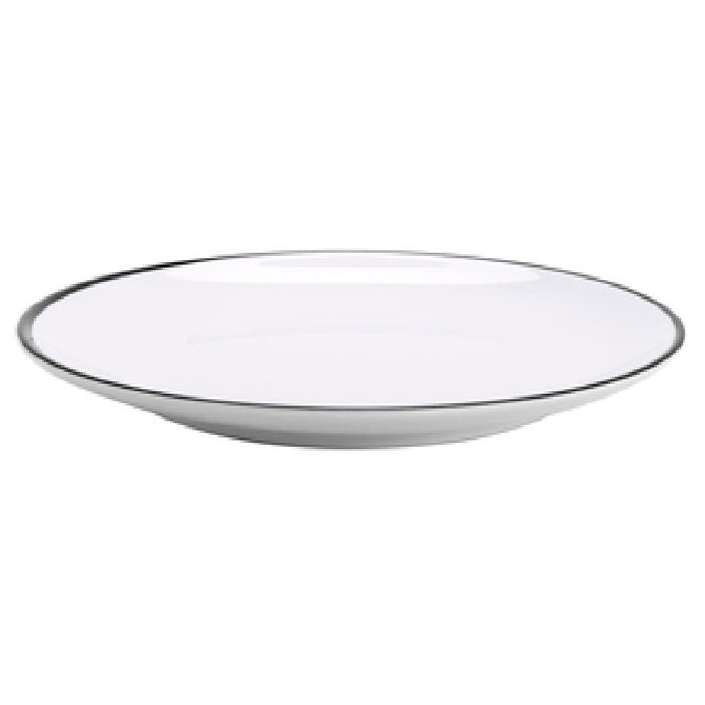 GET Enterprises CS-1100-W/BK Settlement Bistro™ Enamelware Dinner Plate 11" Round