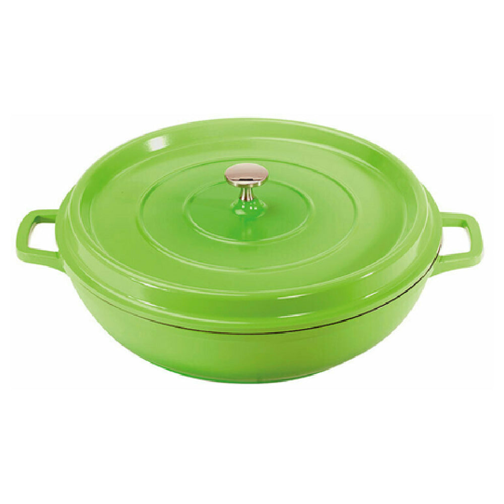 GET Enterprises CA-008-G/BK Heiss™ Braiser Pan 4 Qt. (5 Qt. Rim Full) 12-5/8" Dia. X 2-7/8"H