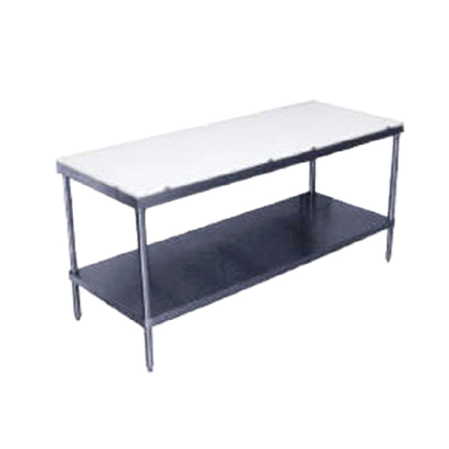 Advance Tabco SPT-2410 Poly-Top Work Table 120"W X 24"D 5/8" Thick Poly-Vance© Top