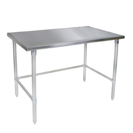 John Boos ST6-3696GBK Work Table 96"W X 36"D 16/300 Stainless Steel Flat Top