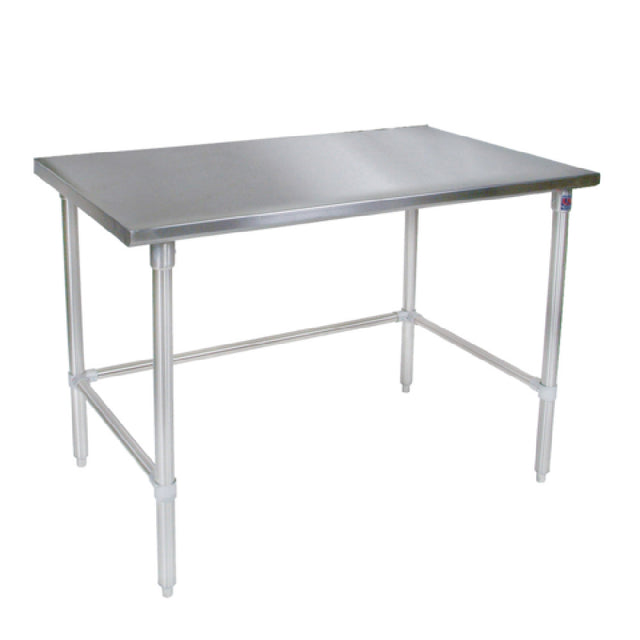 John Boos ST6-3072SBK Work Table 72"W X 30"D 16/300 Stainless Steel Flat Top