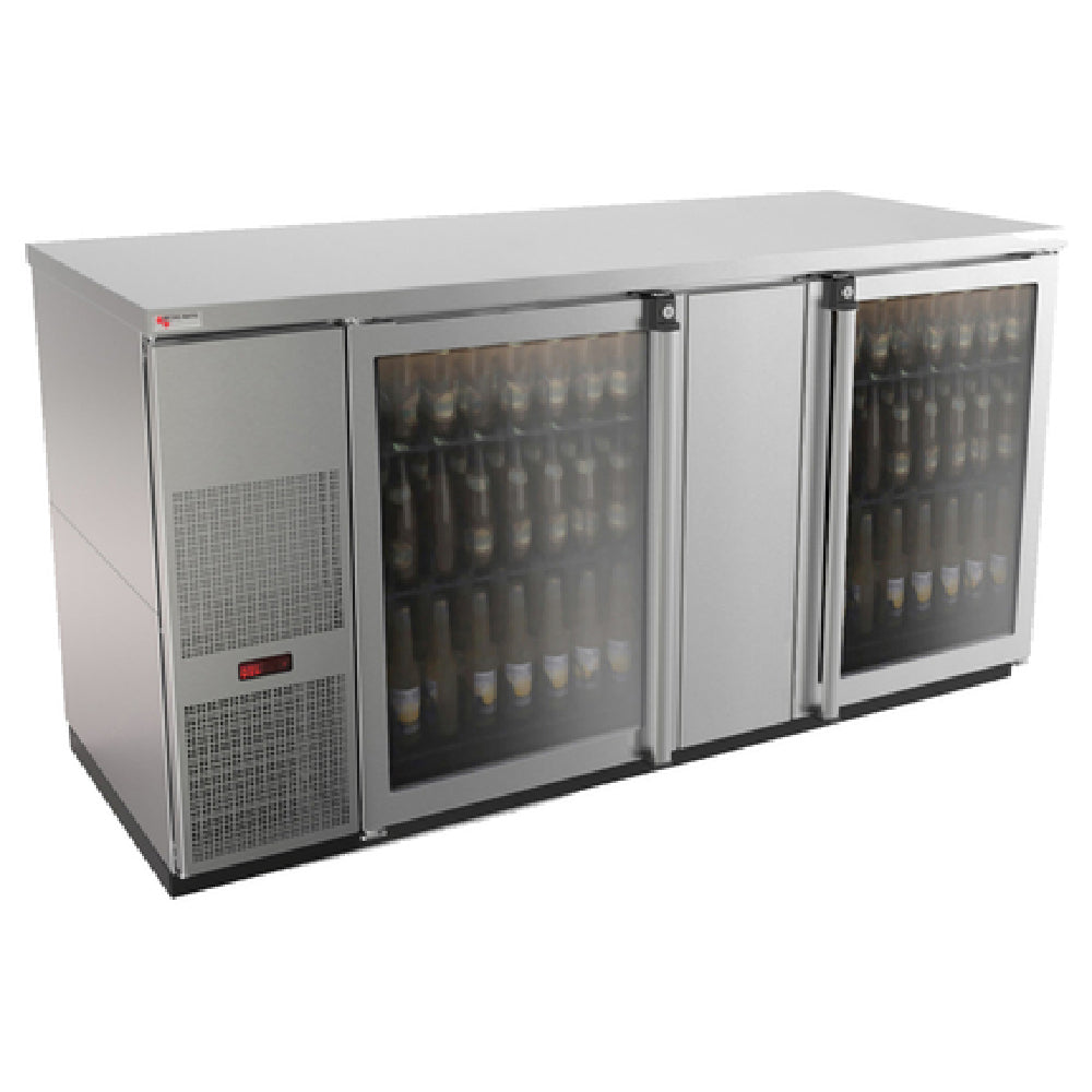 Micro Matic MBB68GS-E Pro-Line™ E-Series™ Refrigerated Back Bar Cabinet Two-section