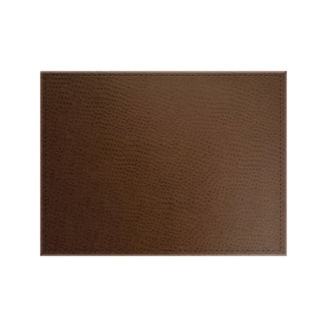 Risch PLACEMATDX-CH 16X12 Chesterfield Ostrich Texture Faux-leather Premium Sewn Placemat (specify Color)
