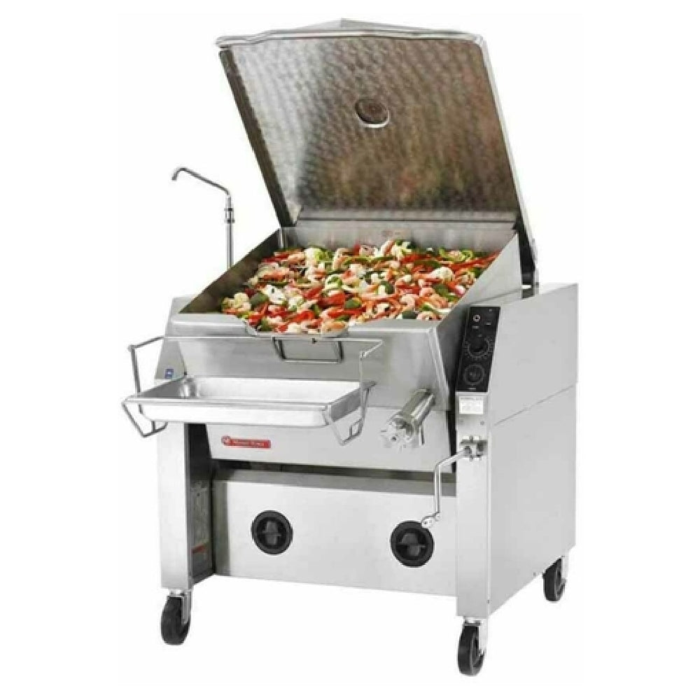 Market Forge 30P-STGM_NAT Tilting Skillet Gas 30 Gallon Capacity