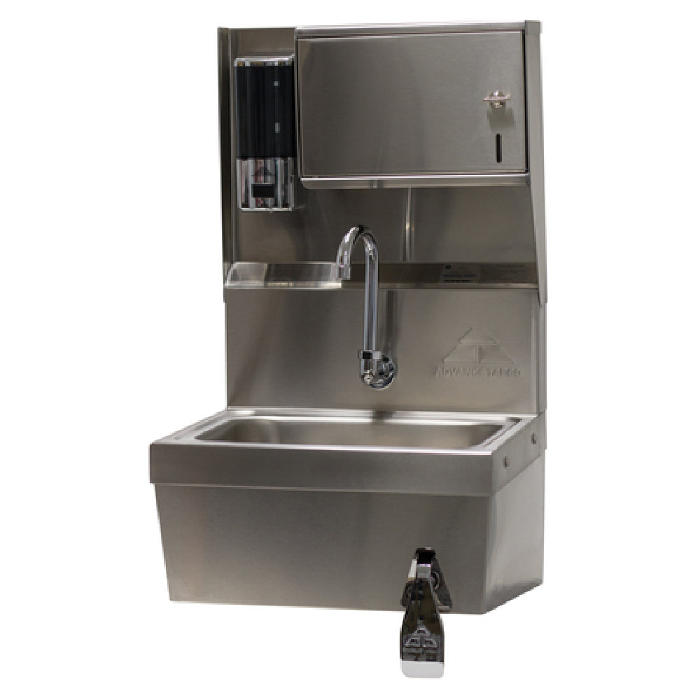 Advance Tabco 7-PS-82 Hand Sink Wall Mounted 14" Wide X 10" Front-to-back X 5" Deep Bowl