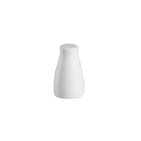 CAC China 101-SS Lincoln Salt Shaker 1-3/8"L X 1-3/4"W X 3-1/2"H Round