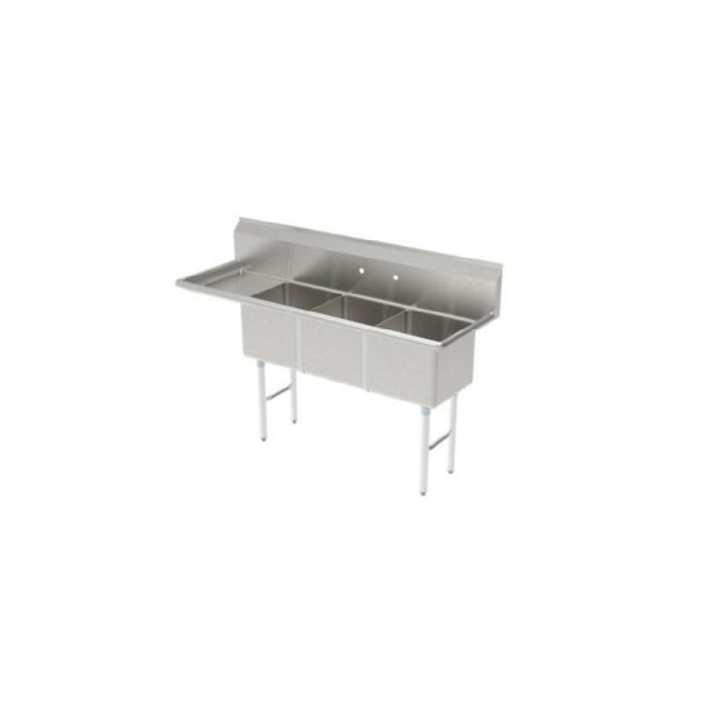 GSW USA SH18243L Sink Three Compartment 75-3/8"W X 30"D X 45"H