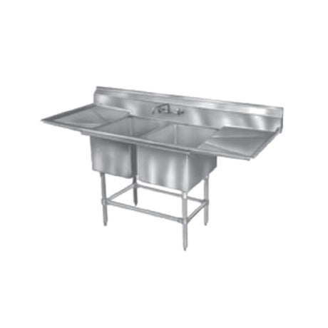 Eagle FN2448-2-36R-14/3 Spec-Master® FN Series Sink Two Compartment 89-1/2"W X 31"D