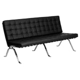 Flash Furniture ZB-FLASH-801-SOFA-BK-GG Hercules Flash Series Sofa 68"W X 32"D X 35"H