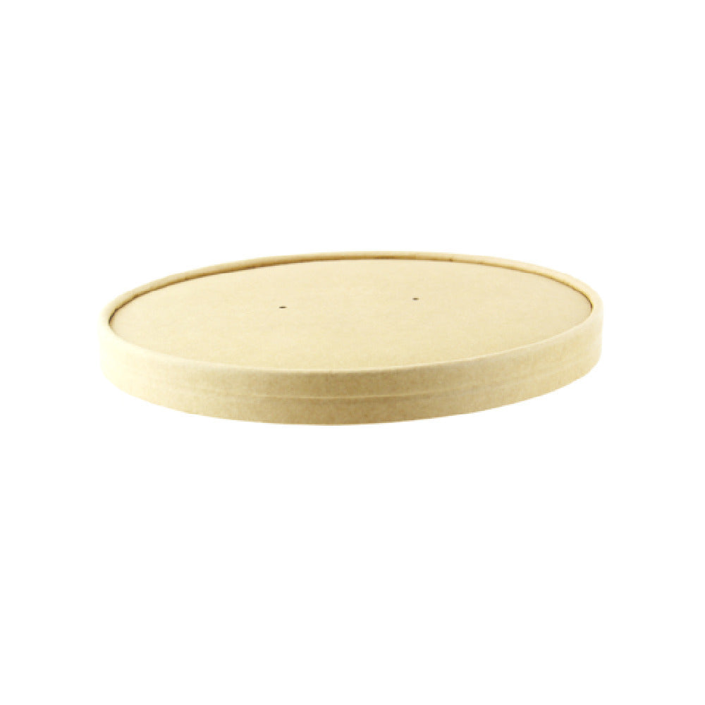 PacknWood 210LSOUP185BP - Bamboo Fiber Paper Lid - Dia:5.9in H:0.63in (360 Each Per Case) = 360 Each)