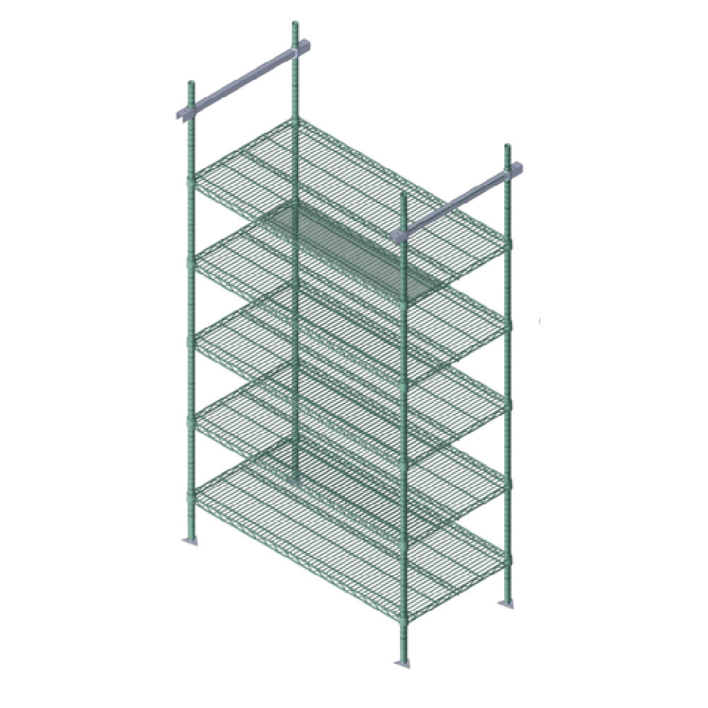 Quantum TTK-C21PX Intermediate Kit 21" Includes: (4) 86"H Posts (pre-inserted Leveler)