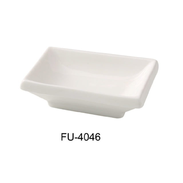 Yanco FU-4046 Fuji Sauce Dish 2-1/2"W X 3-3/4"D X 1"H 1.5 Oz