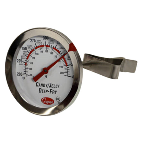 Cooper Atkins 322-01-1 Candy/Deep Fry/Jelly Thermometer Zoned 2-1/2" (6.3cm) Dia. Dial Type With 6" (15.2cm) Stem Length And .250" (.635cm) Shaft Dia.