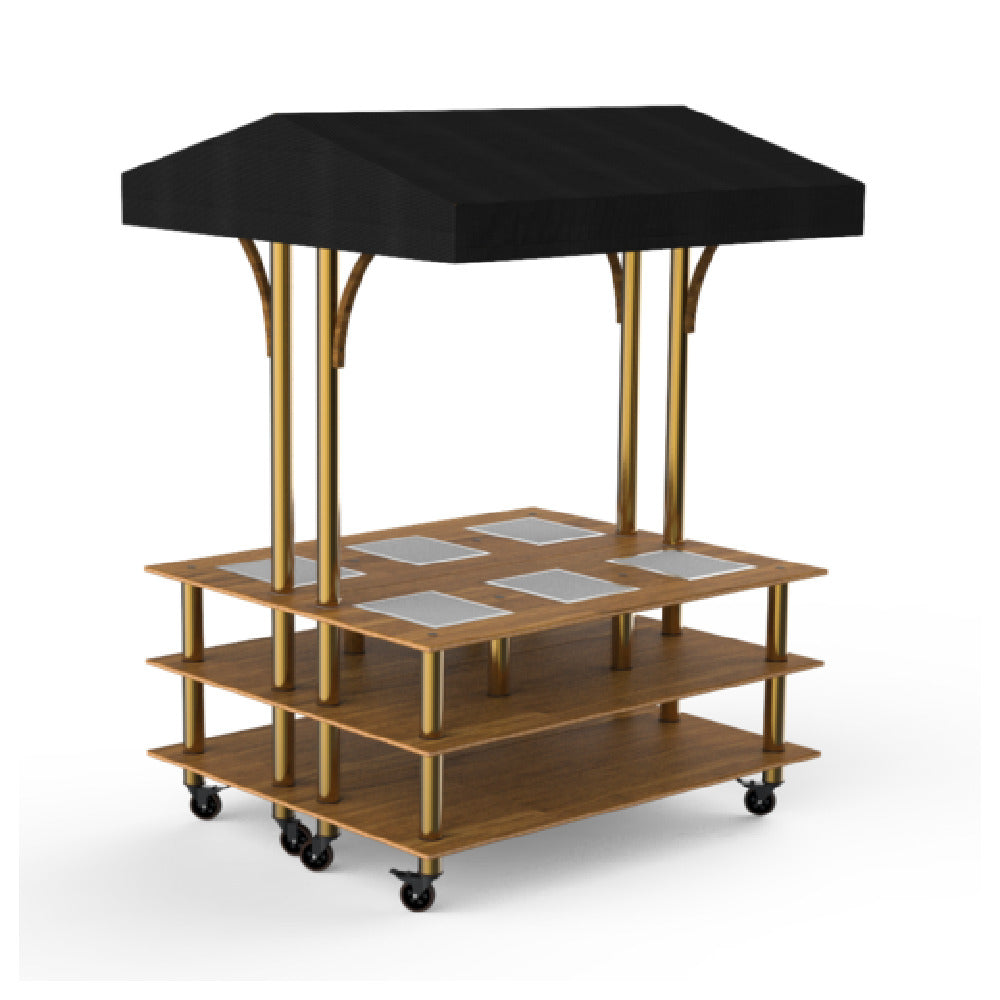 Steelite MGCMLD15BBBW - Square Marketing Warming Station, 71.0" X 67.0" X 95.5", Modular
