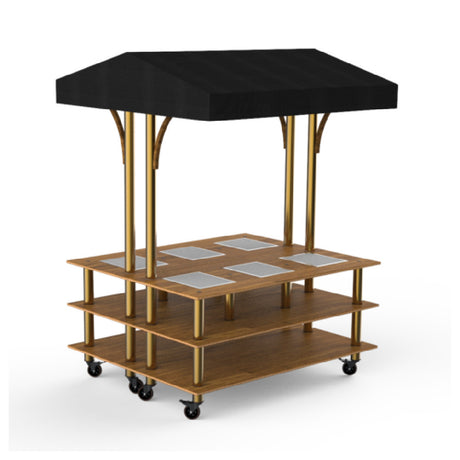 Steelite MGCMLD15BBBW - Square Marketing Warming Station, 71.0" X 67.0" X 95.5", Modular