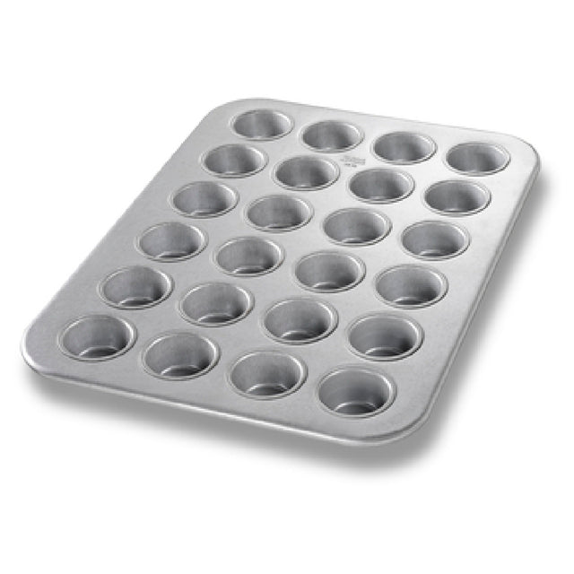 Chicago Metallic 45245 Mini Muffin Pan 13-1/2" X 17-7/8" Overall Makes (24) 2-1/16" Dia. Muffins