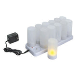 Winco CLR-12S Flameless Tealight Candle Set Includes (12) 1-1/2" Dia. X 1-1/2"H Tealights