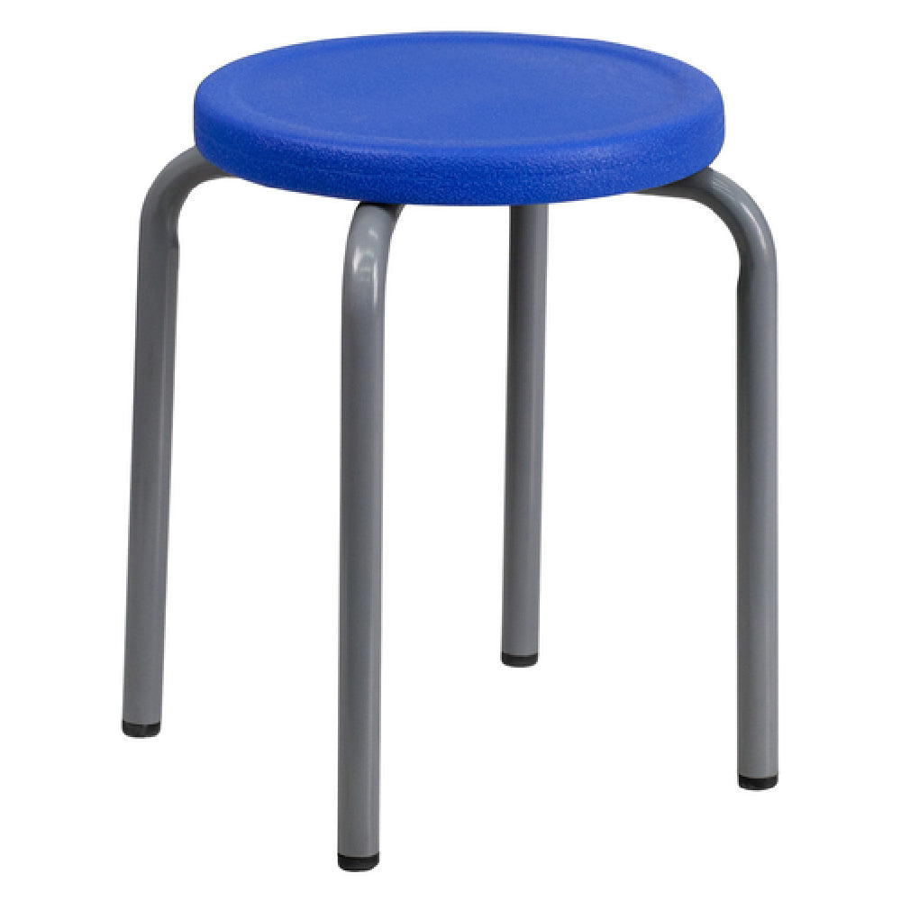 Flash Furniture YK01B-BL-GG Stool Stackable Heavy Duty Plastic Seat