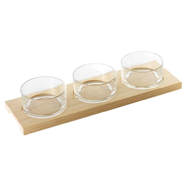 Paderno 41205-04 Glass Bowl Set Includes: (3) 5 Oz. Round Glasses