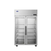 Atosa USA, Inc. PLUS-R2-GS-S-PT - Top Mount Pass-Thru Refrigerators, 53"W, Front Glass Doors