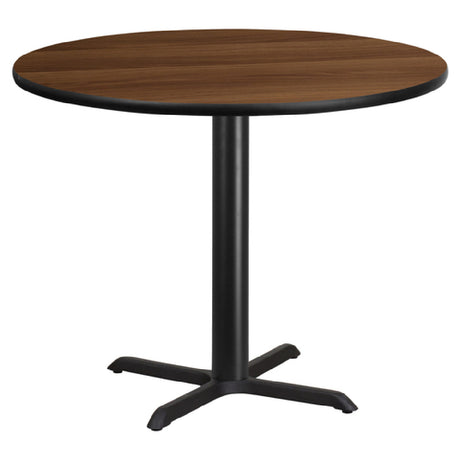 Flash Furniture XU-RD-42-WALTB-T3333-GG Table 42" Dia. X 31-1/8"H Dining Height