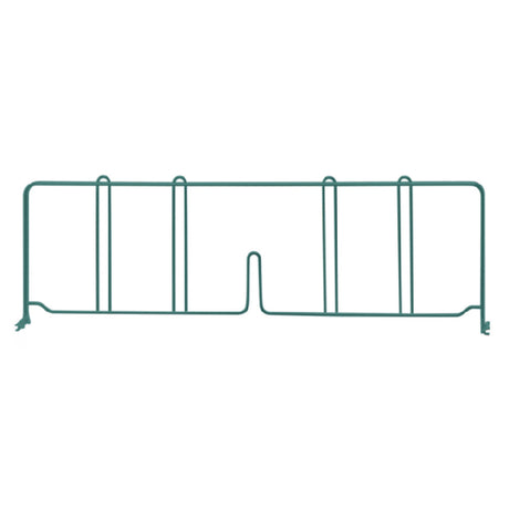 Quantum DIV21P Wire Shelf Divider 21"D X 8"H Green Epoxy Antimicrobial Finish