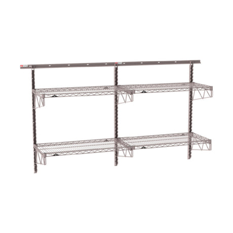 Metro SW-1872K4-45-2TIER - SmartWall Wall Shelving Kit, Double-wide, Two-tier