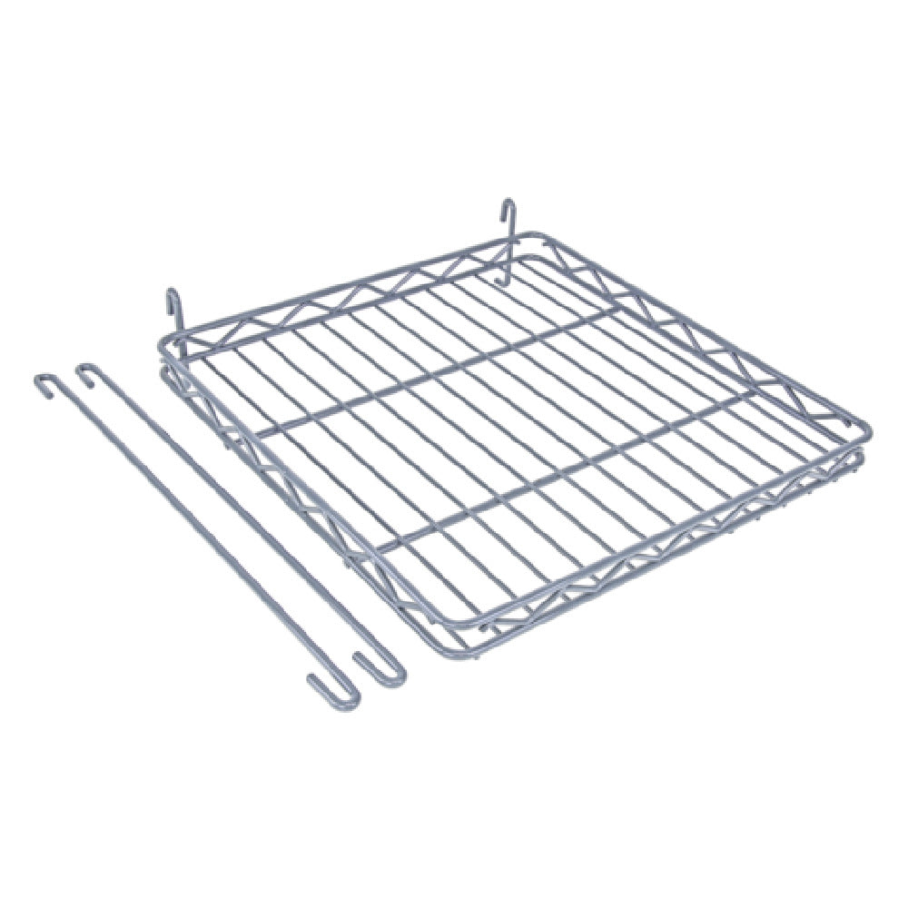 Quantum SG-S1616GY Store Grid Shelf 16-1/2"W X 16-1/2"D With Retaining Edge