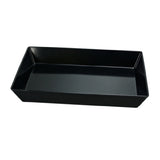 Yanco RM-614BK Rome Plate 13-3/4"L X 10"W X 2-1/2"H Rectangular