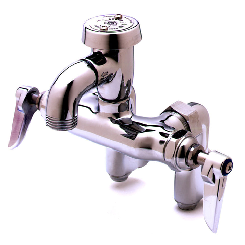 T&S Brass B-0670-POL Service Sink Faucet 2-1/4" To 8-1/4" Adjustable Centers 5-1/2" From Back Of Inlets To Center Of Outlet