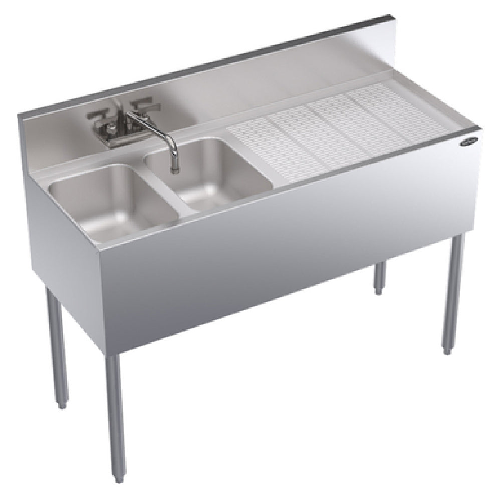 Krowne KR19-42L Royal Series Underbar Sink Unit Two Compartment 48"W X 19"D