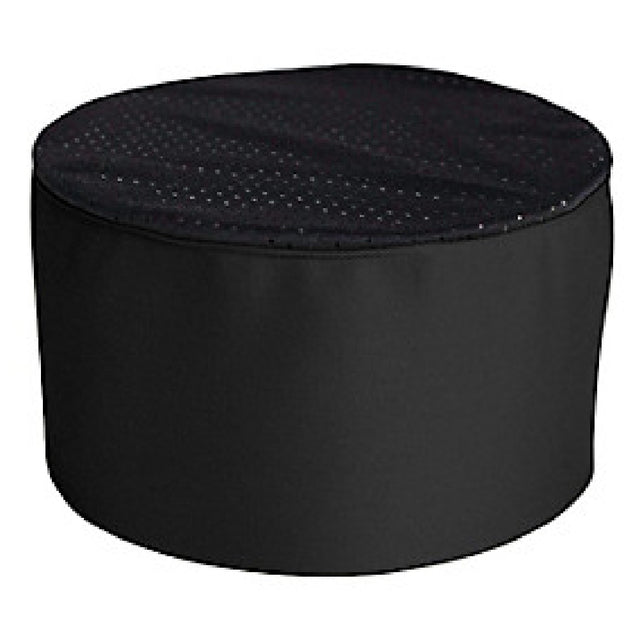 KNG 1880BLBK Kng Chef Hat Skull Cap Mesh Black