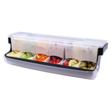 Tablecraft BCD6000 Cash & Carry First In First Out Garnish Station 20" X 6-1/4" X 6-1/2"