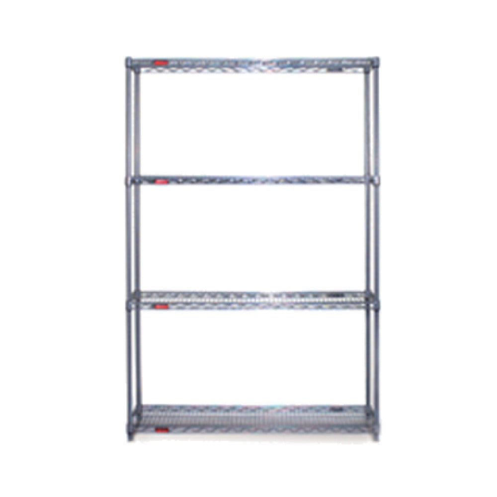 Eagle S4-74-2424V Starter Shelving Unit 4-tier 24"W X 24"D X 74"H