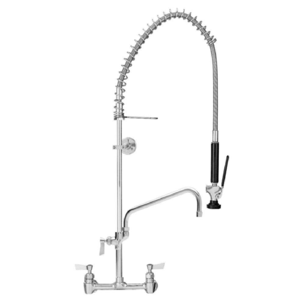 Fisher 48887 Pre-Rinse Unit 8" OC Splash-mounted With Spring Action Flexible Gooseneck