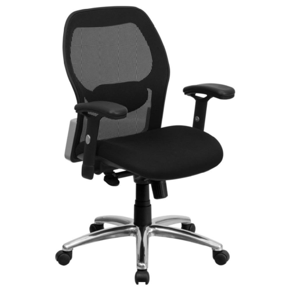 Flash Furniture LF-W42-GG Executive Swivel Office Chair 38-3/5" To 41-7/10" Adjustable Height