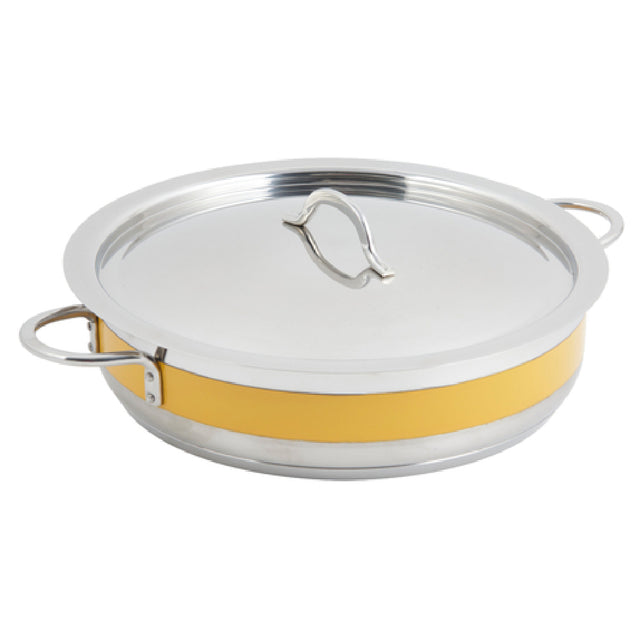 Bon Chef 60032CFYELLOW Classic Country French Pot 9 Qt. 14-3/4" Dia. X 3-3/8"H