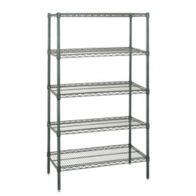 Quantum WR86-2442P-5 Wire Shelving Starter Kit 42"W X 24"D X 86"H 600 800 Lb. Capacity