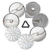 Eurodib 650114 Dito Sama Discs (2mm 5mm And 10mm Slicing Pressing Discs 2mm And 7mm Grating Disc S 4x4mm Shredding Disc 10x10mm Dicing Grid) And Grid Cleaning Tool