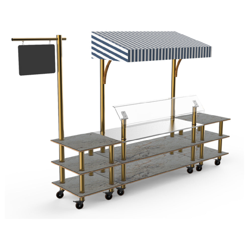 Steelite MGCMLA04GBWW Mogogo Buffet Solutions Modular Classic Canopy Station 3-tier