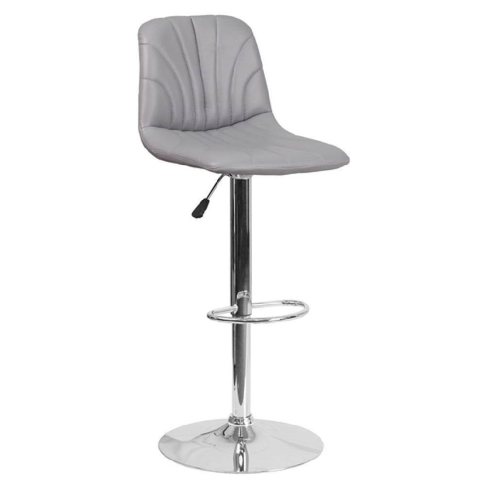 Flash Furniture DS-8220-GY-GG Swivel Bar Stool Adjustable Height Contemporary Style