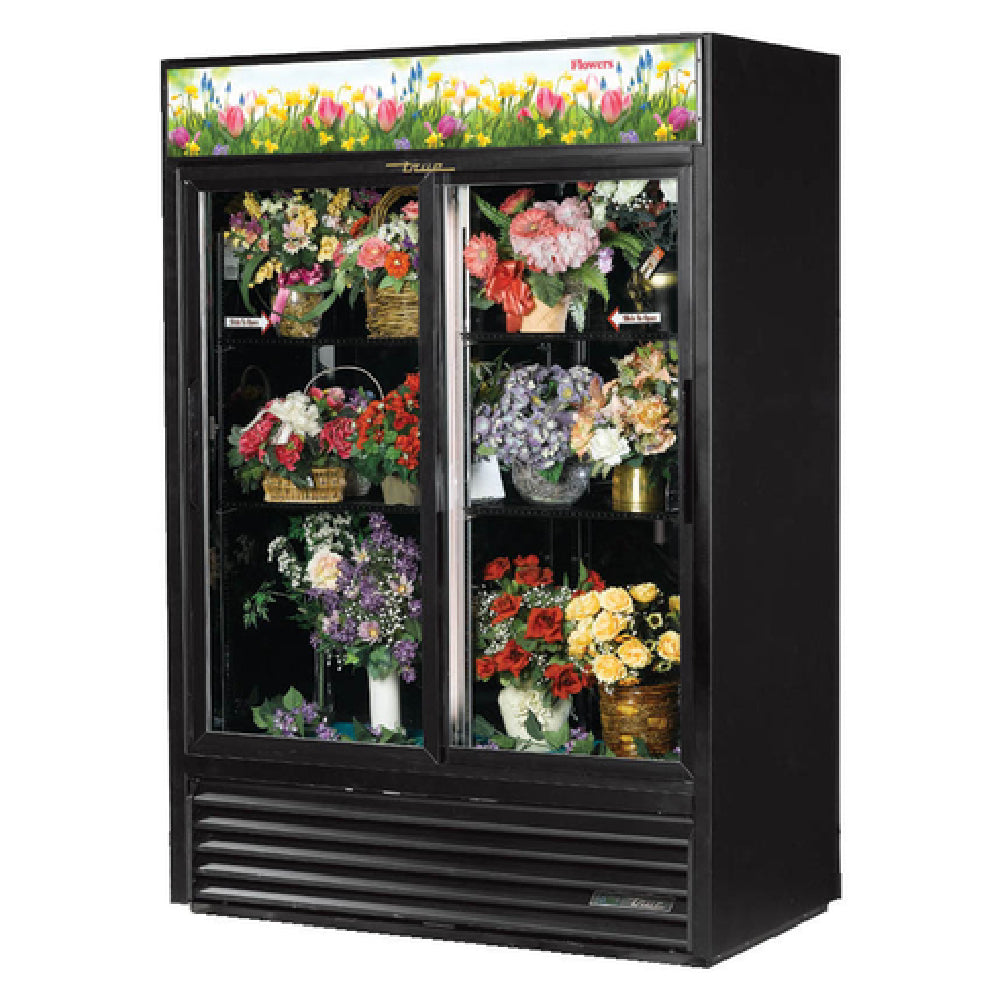 True Refrigeration GDM-47FC-HC-LD_BL Floral Merchandiser Two-section