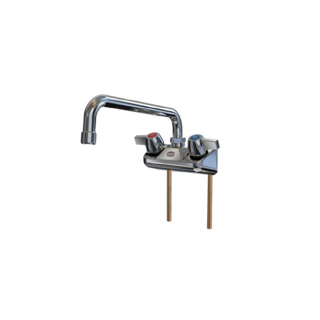 NBR Equipment P3W4S16-SL 4" Splash Mount Shallow Faucet With 16" Swing Spout Brass Body